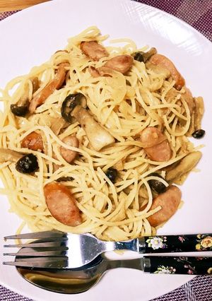 簡単★ウインナーとしめじのクリームパスタ-レシピのメイン写真