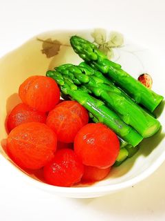 アスパラガスとミニトマトの和風マリネ-レシピのメイン写真