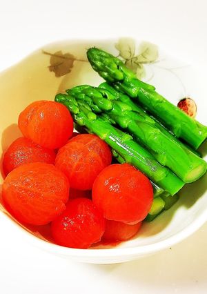 アスパラガスとミニトマトの和風マリネ-レシピのメイン写真