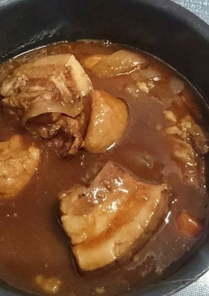 豚バラ肉の赤ワイン煮込み-レシピのメイン写真