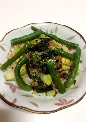 納豆アボガドうどん-レシピのメイン写真