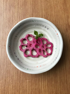 お弁当の彩りに!ゆかり蓮根-レシピのメイン写真