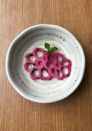 お弁当の彩りに！ゆかり蓮根-レシピのメイン写真