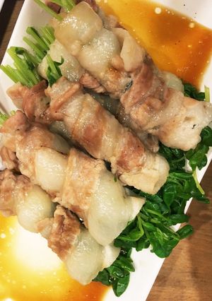 豆苗の豚バラまき-レシピのメイン写真