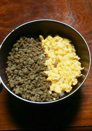 カンタン！二色そぼろ丼♡♡-レシピのメイン写真