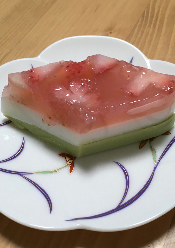 ひし餅風寒天-レシピのメイン写真