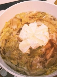 豚バラと白菜の重ね煮カマンベールのっけ-レシピのメイン写真