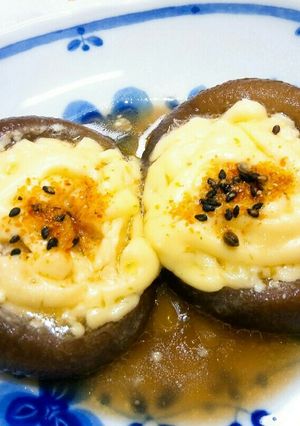 レンジで９０秒☆しいたけマヨネーズ☆-レシピのメイン写真