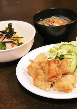 献立メモ*ˊᵕˋ)੭ちらし寿司-レシピのメイン写真