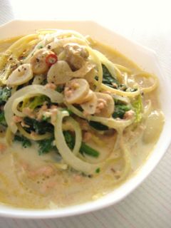 あったか♪豆乳スープパスタ-レシピのメイン写真