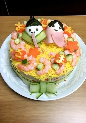 ちらし寿司ケーキ-レシピのメイン写真