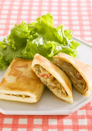 高野豆腐のゴボウサラダホットサンド-レシピのメイン写真