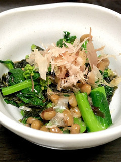菜の花の納豆和え-レシピのメイン写真