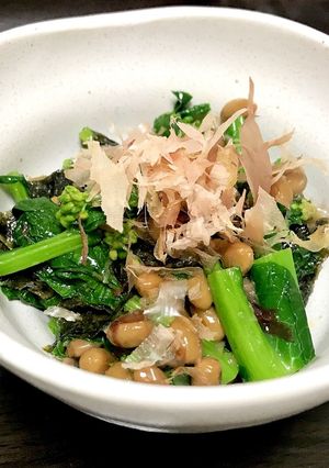 菜の花の納豆和え-レシピのメイン写真