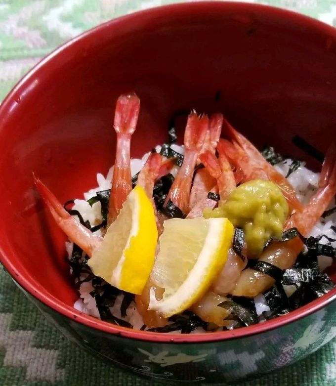 甘海老漬け丼-レシピのメイン写真