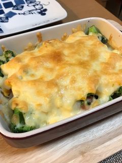 ブロッコリーとウィンナーの卵チーズ焼き-レシピのメイン写真