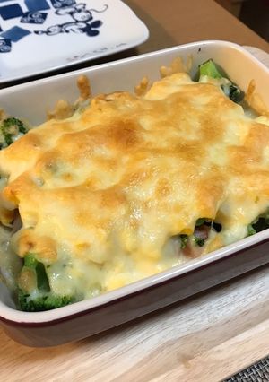 ブロッコリーとウィンナーの卵チーズ焼き-レシピのメイン写真