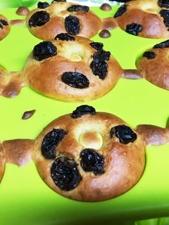 HMで焼きドーナツ!レーズン入り-レシピのメイン写真