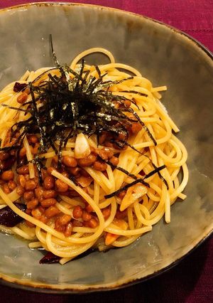 ソムリエもハマった。納豆ペペロンチーノ-レシピのメイン写真