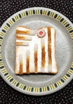 トーストアート　竹輪トースト-レシピのメイン写真