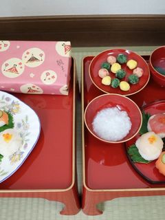 離乳食 さつま芋ひなあられで初節句-レシピのメイン写真