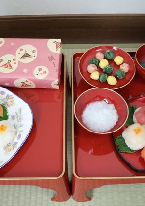 離乳食 さつま芋ひなあられで初節句-レシピのメイン写真