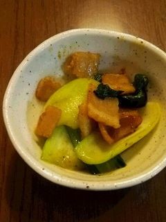 青梗菜とベーコンのカレー炒め-レシピのメイン写真