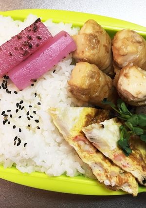 旦那弁当48♥豆腐の肉巻き弁当！-レシピのメイン写真