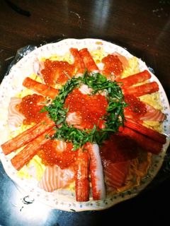 サーモンのケーキ寿司-レシピのメイン写真