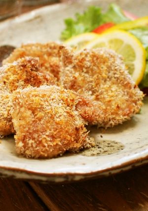 衣はパン粉だけ♪揚げないチキンカツ-レシピのメイン写真