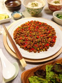 中華風ピリ辛ガーリックひき肉炒め-レシピのメイン写真
