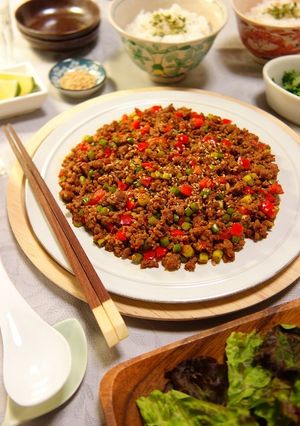 中華風ピリ辛ガーリックひき肉炒め-レシピのメイン写真