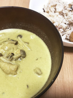 グリーンカレー&ジャスミンライスもどき-レシピのメイン写真