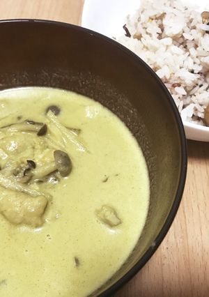 グリーンカレー&ジャスミンライスもどき-レシピのメイン写真