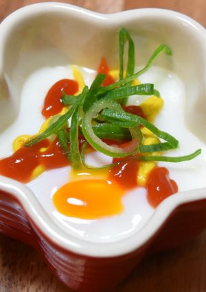 忙しい朝にもう一品★簡単ポーチドエッグ-レシピのメイン写真