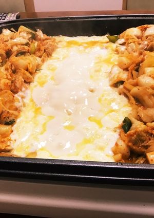 ホットプレートで!チーズダッカルビ-レシピのメイン写真