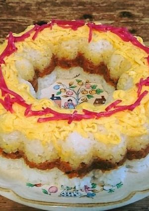 ひな祭り 押し寿司-レシピのメイン写真