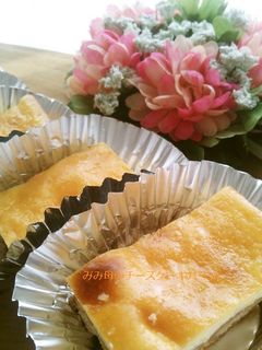 カッテージチーズでチーズケーキバー-レシピのメイン写真