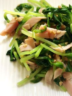豆苗とハムのゴマ和え★-レシピのメイン写真