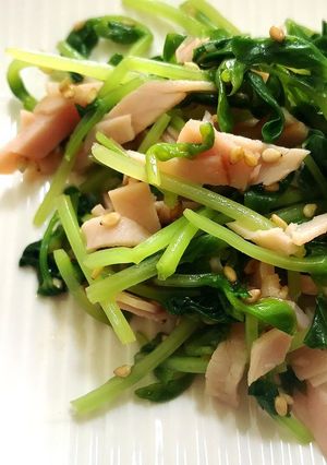 豆苗とハムのゴマ和え★-レシピのメイン写真
