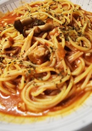 トマトクリームスープパスタ-レシピのメイン写真
