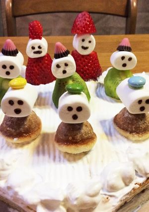 お雛様、全員集合！ひし形のひな祭りケーキ-レシピのメイン写真