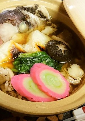 節約★だしが絶品★豪快【鯛のあら汁雑煮】-レシピのメイン写真