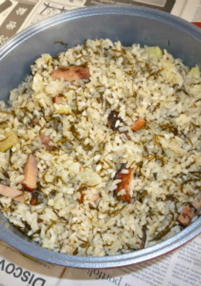 無加水鍋であかもく+焼き豚の炊き込みご飯-レシピのメイン写真