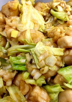 ヘルシー簡単！油淋鶏風野菜炒め！-レシピのメイン写真