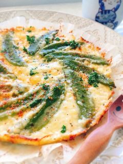 簡単おつまみスナップえんどうのチーズ焼き-レシピのメイン写真