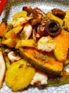 焼き野菜と焼きタコサラダ-レシピのメイン写真