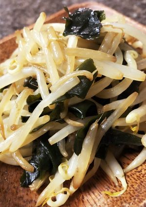 もやしとわかめの醤油炒め-レシピのメイン写真