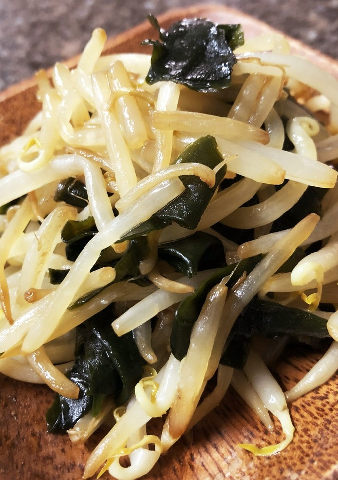 もやしとわかめの醤油炒め-レシピのメイン写真