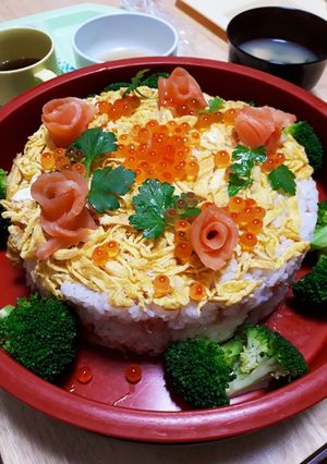 ひなまつり☆ちらし寿司ケーキ-レシピのメイン写真